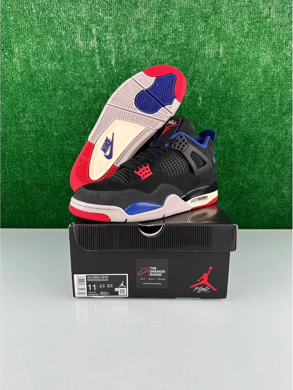 Size 11 - Air Jordan 4 Retro Rare Air - White Lettering